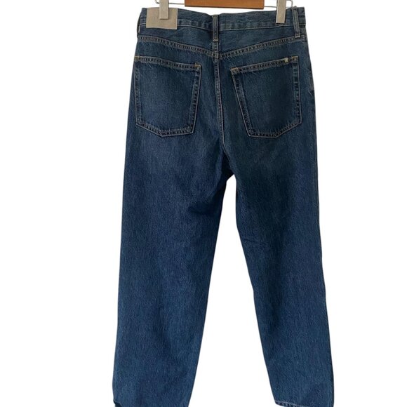 EVERLANE The Rigid Way High Straight Leg Jean in Rich Indigo Sz 28 - Picture 4 of 11